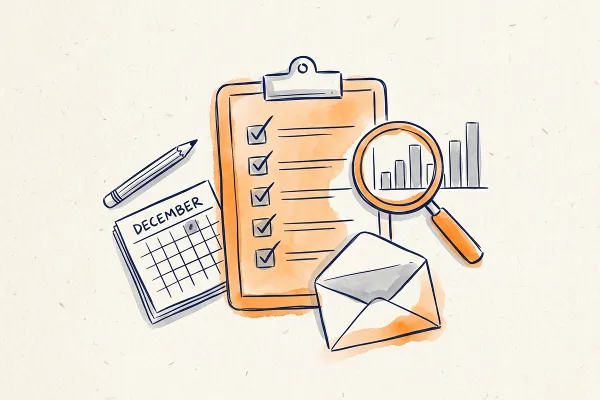 Audit di email marketing: checklist di fine anno in 30 punti