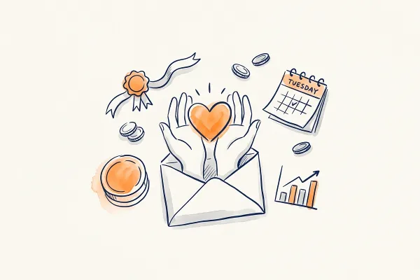 Email per il Giving Tuesday: sequenza di 5 email ed esempi