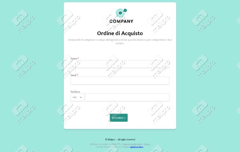 Ordine di Acquisto Aziendale