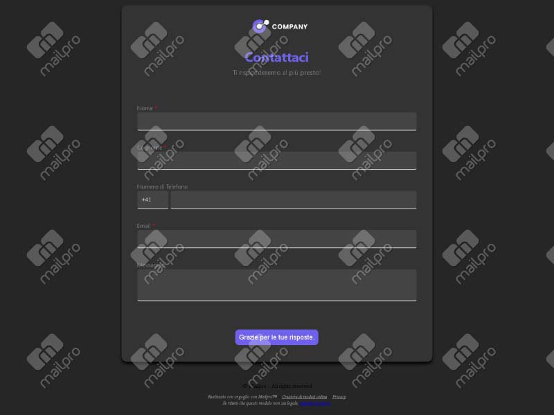 Modulo Contatto Base