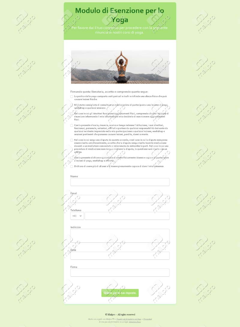 Liberatoria Yoga Online