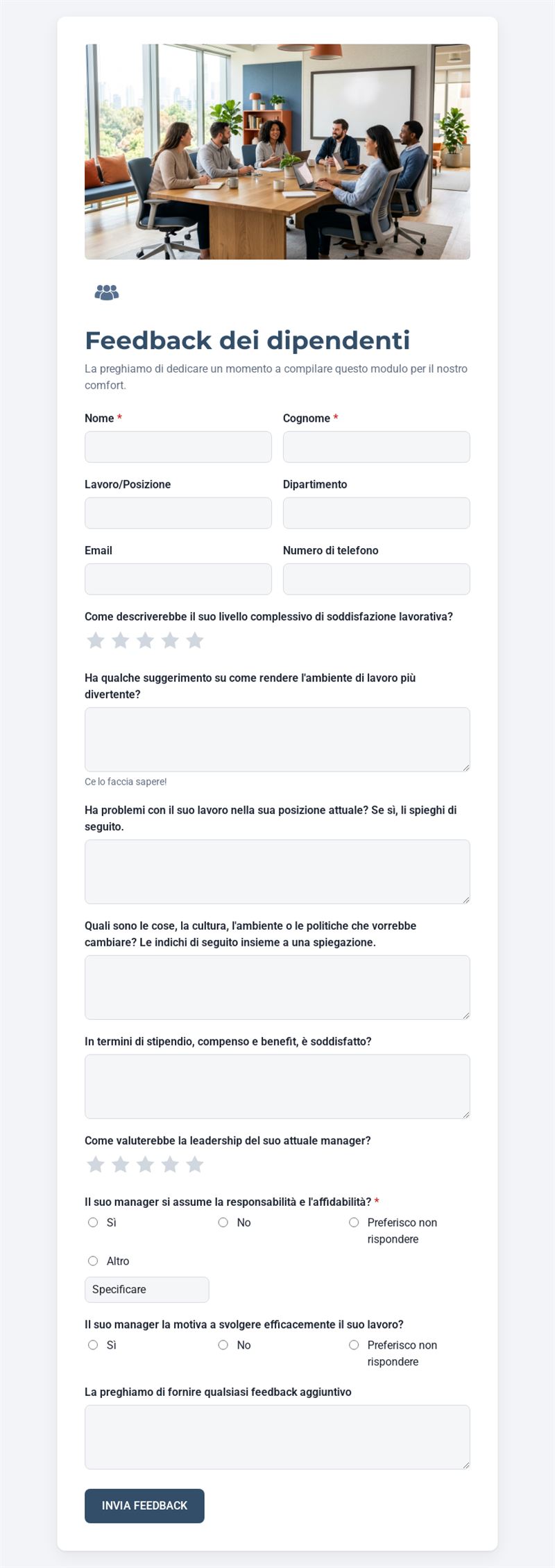 Feedback dei dipendenti