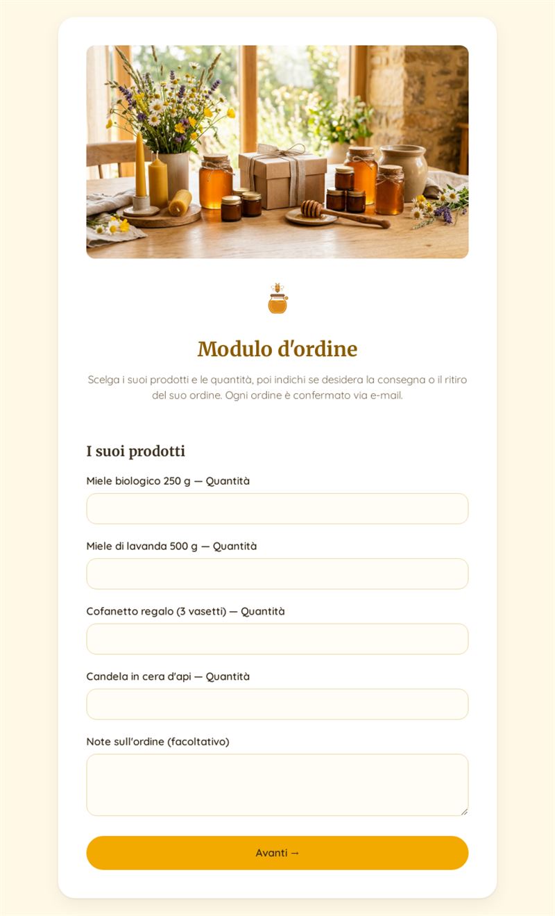 Modulo d'ordine