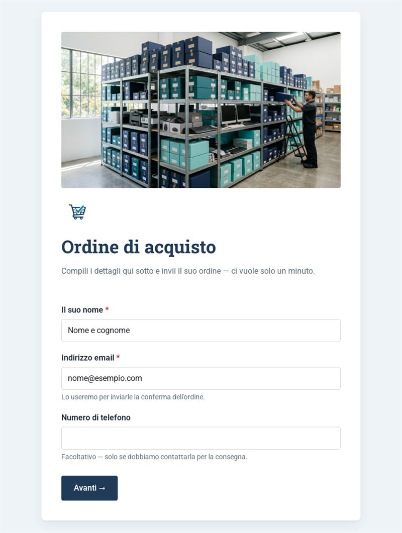 Ordine di Acquisto Aziendale