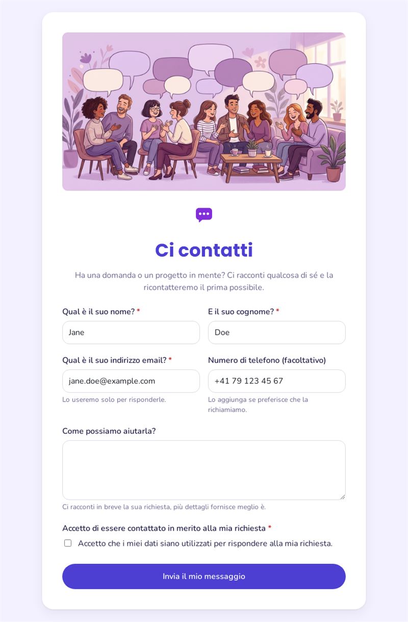 Modulo di contatto