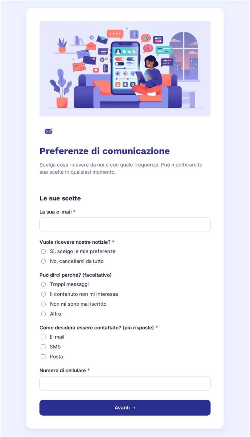 Preferenze di comunicazione