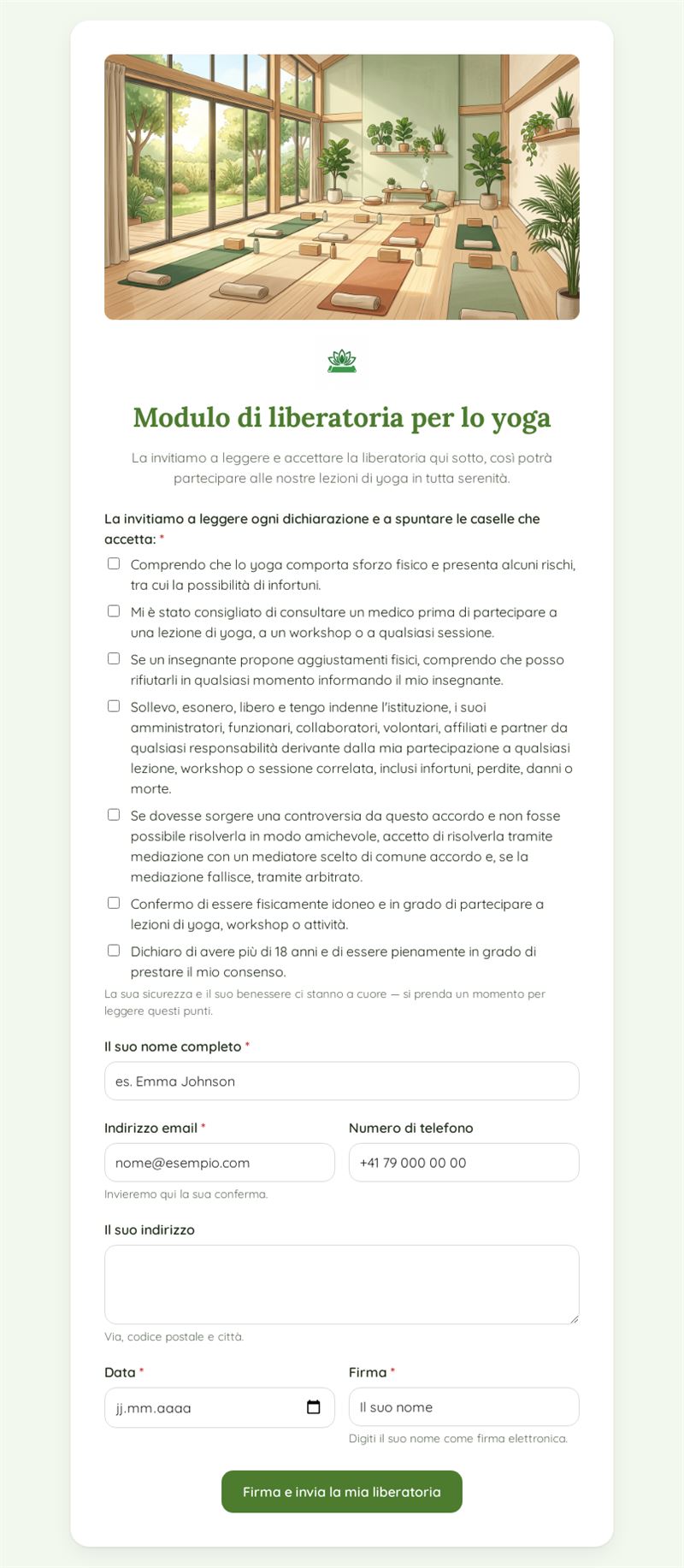 Liberatoria Yoga Online