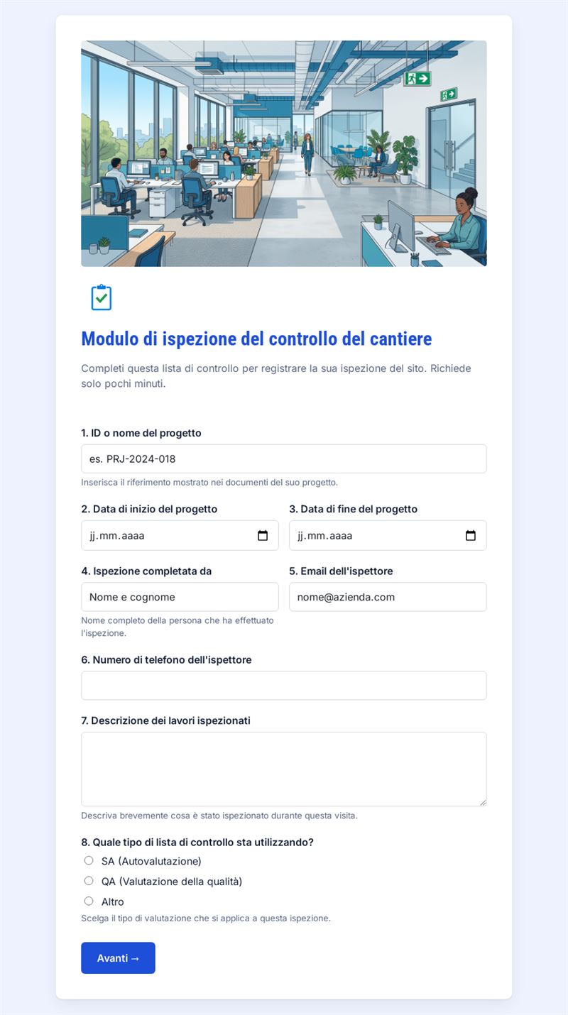 Ispezione Spazio di Lavoro