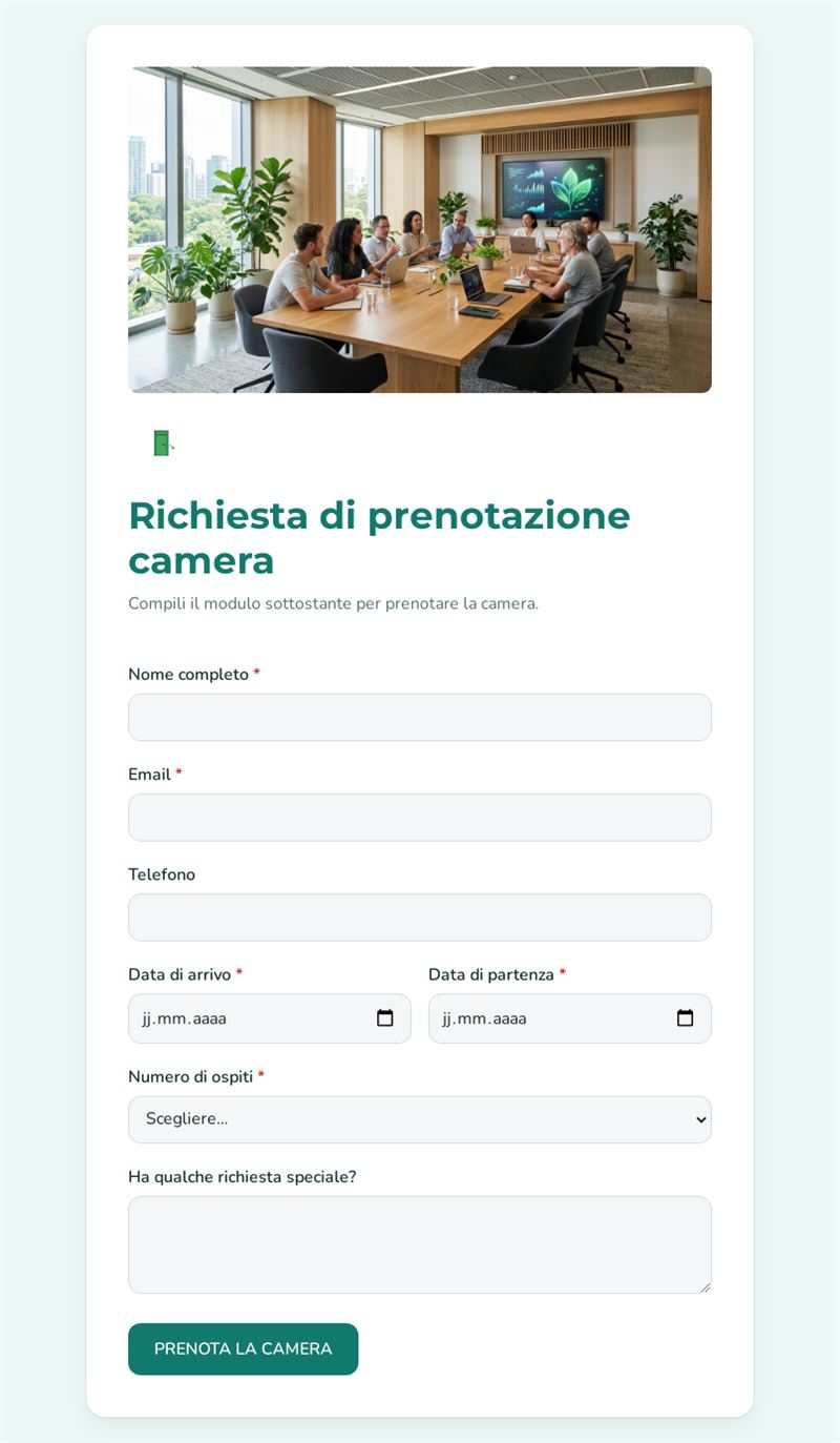 Prenotazione Camera Online