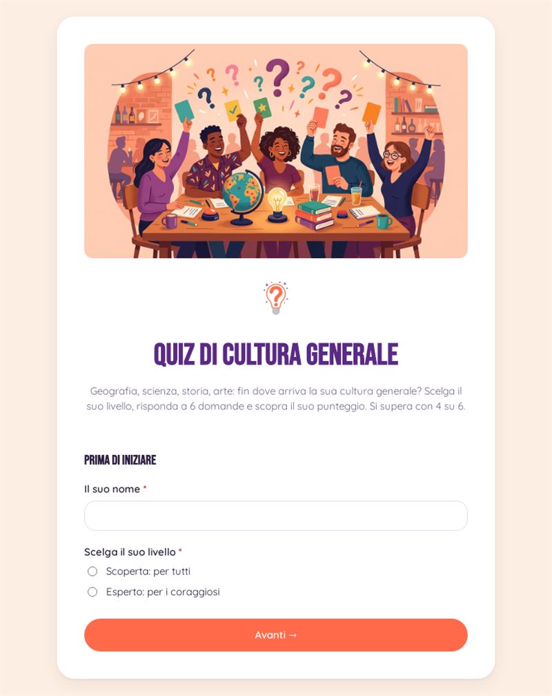 Quiz di cultura generale