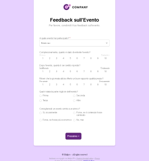 Feedback Post Evento