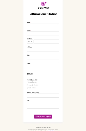 Modulo di Fatturazione Online