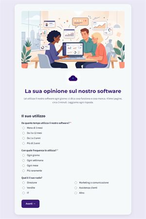 La sua opinione sul nostro software