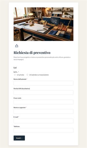 Richiesta di preventivo
