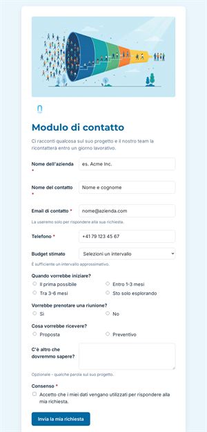 Modulo di Contatto Professionale