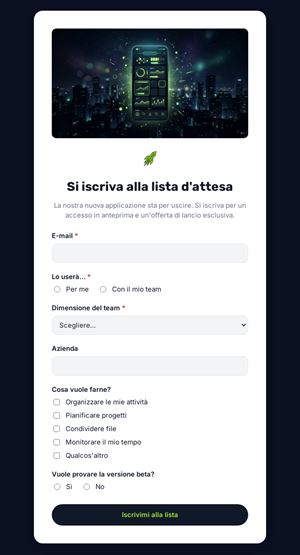 Si iscriva alla lista d'attesa