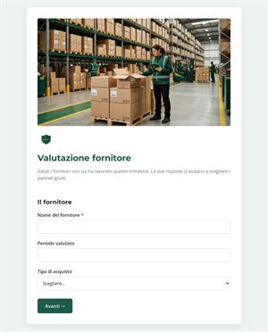 Valutazione fornitore