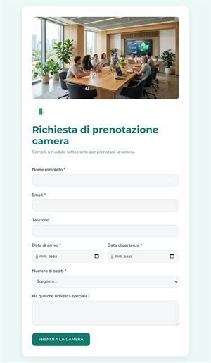 Prenotazione Camera Online
