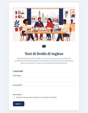 Test di livello di inglese