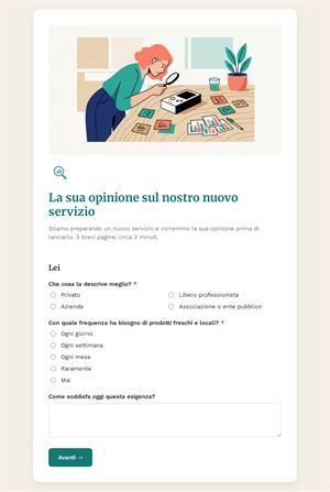 La sua opinione sul nostro nuovo servizio