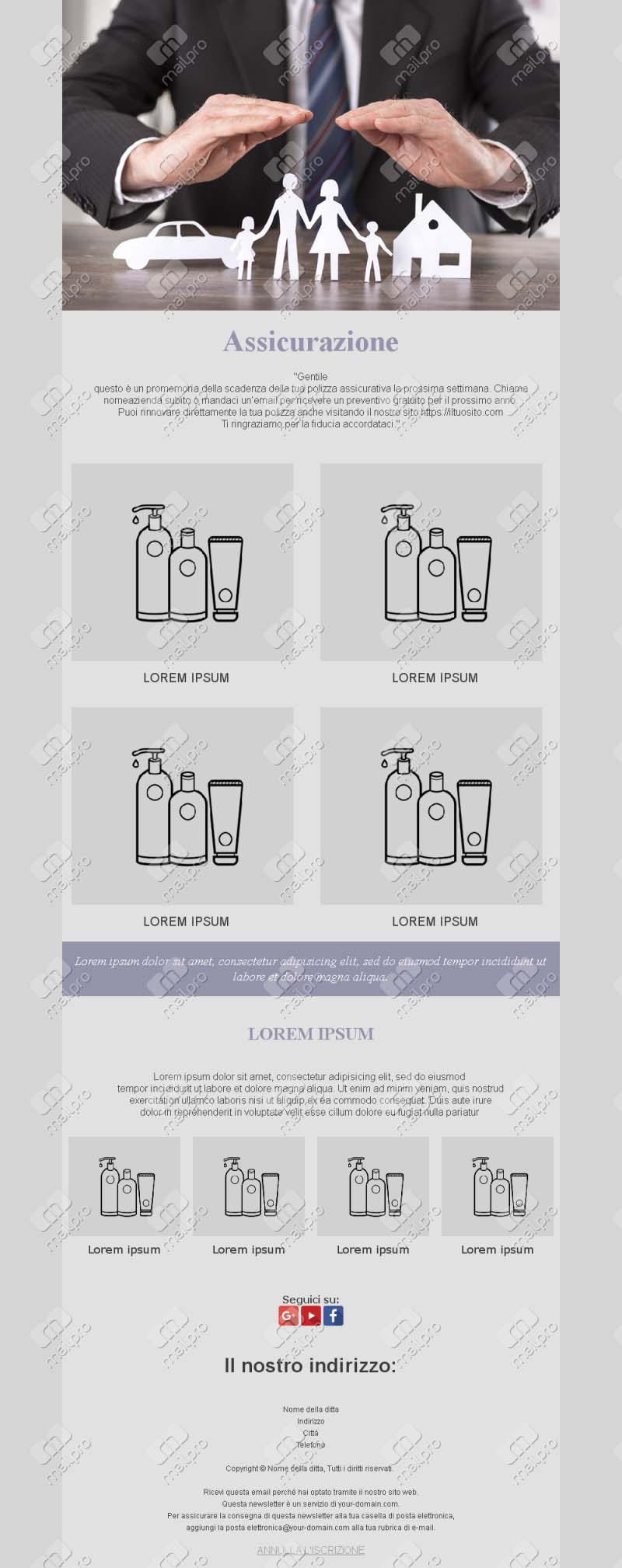 Email per Assicurazioni