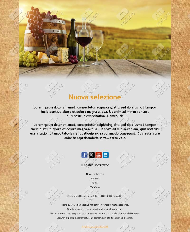 Email per Amanti del Vino