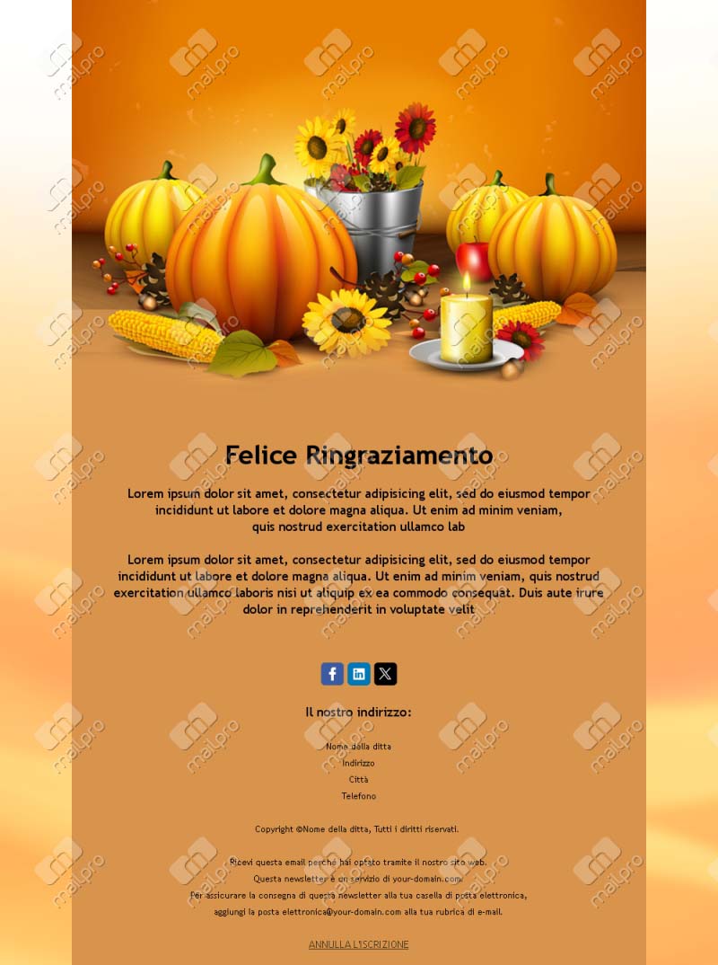 Ringraziamenti Festivi