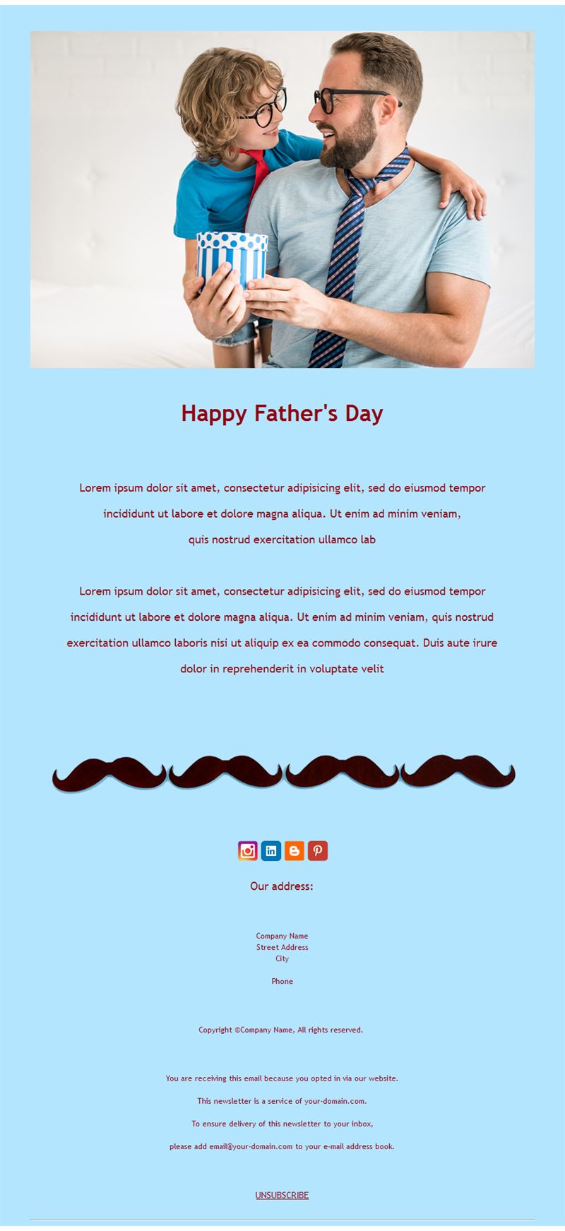 Father’s Day Email