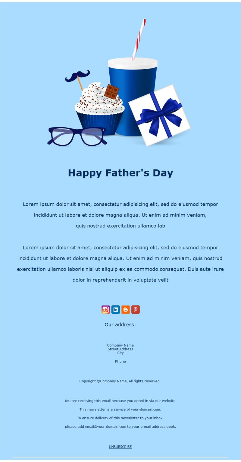 Father’s Appreciation Template