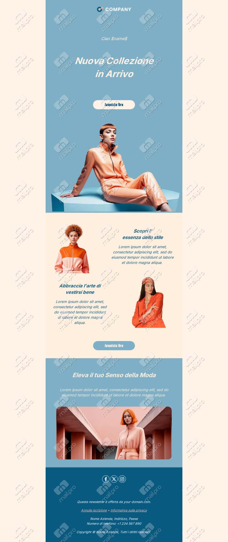 Template Email di Moda