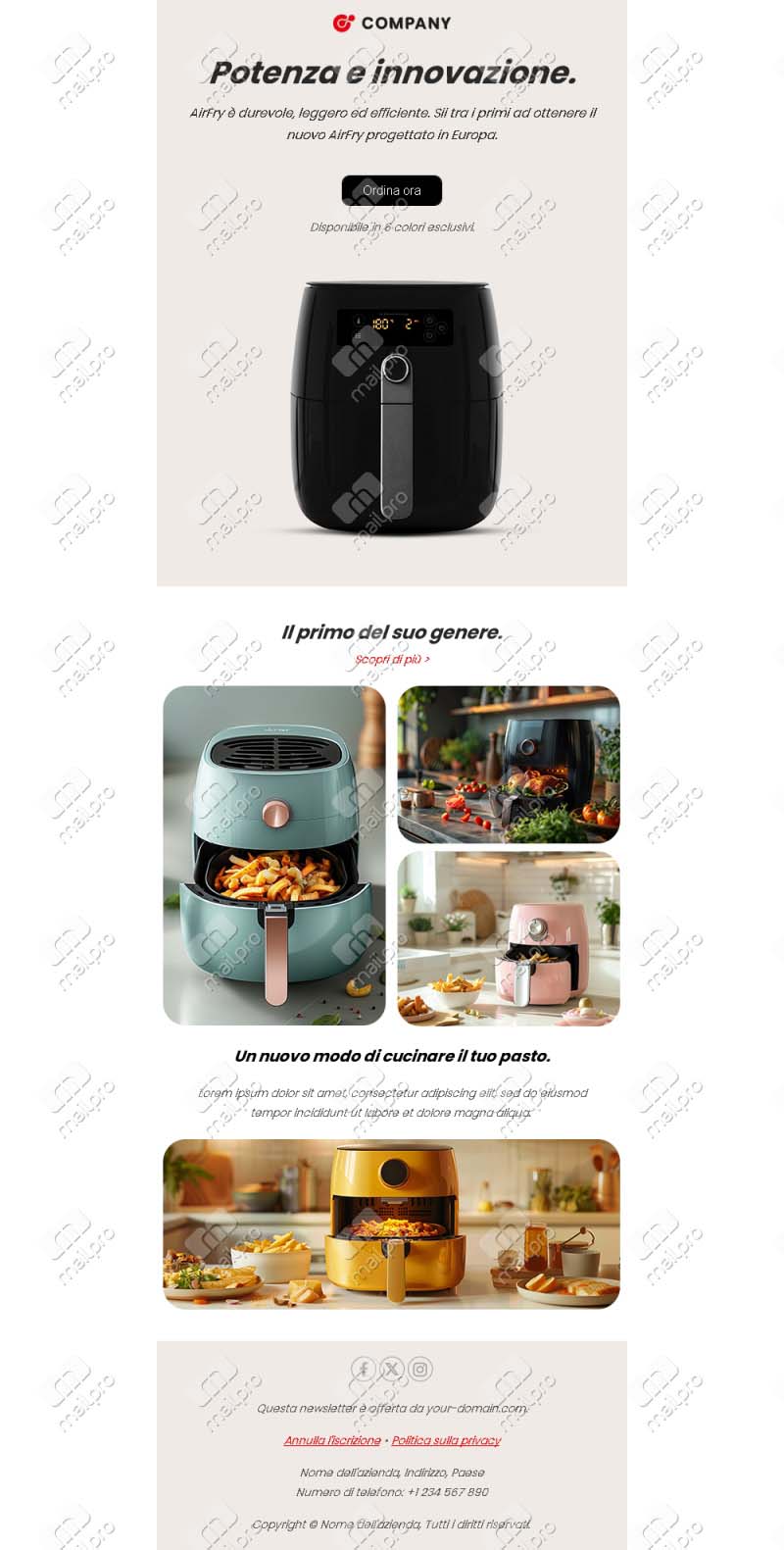 Lancio con Curiosità