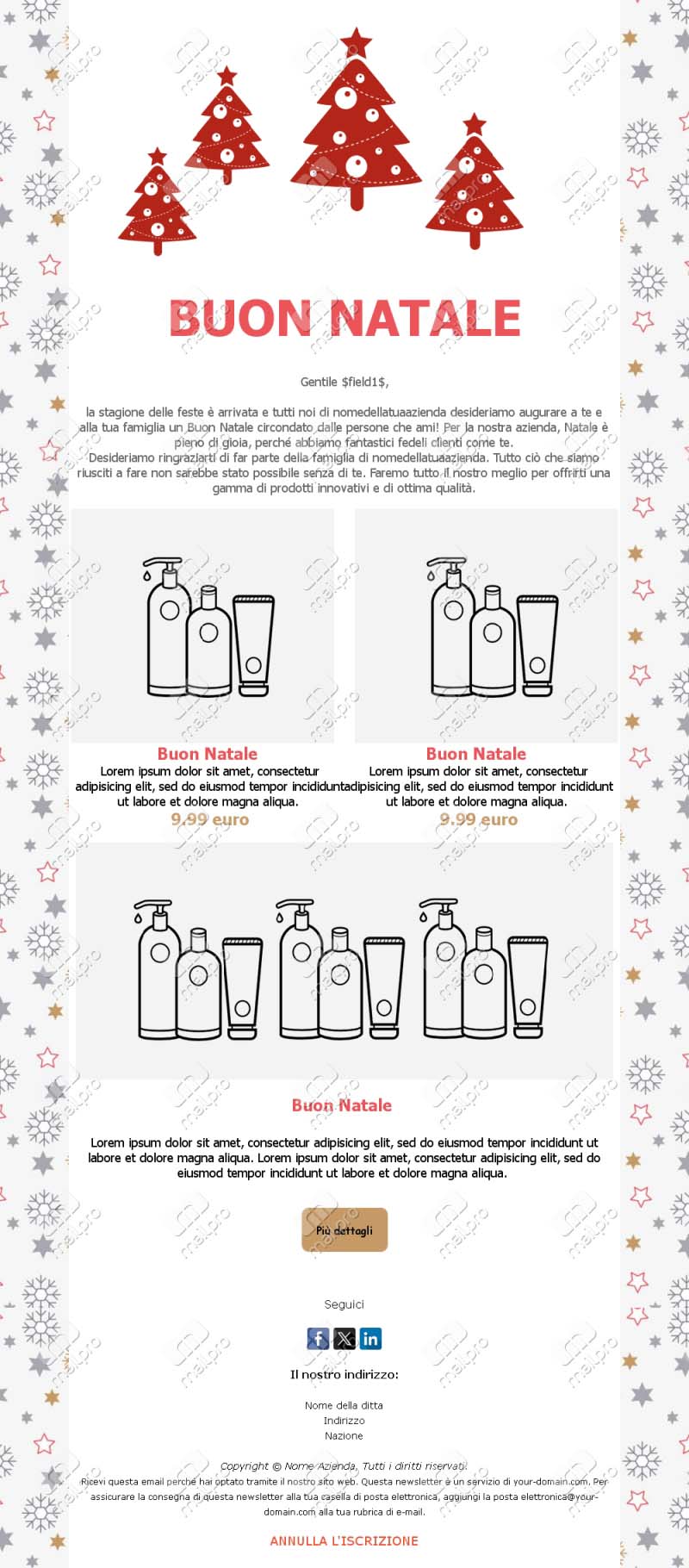 Email Natale Elegante