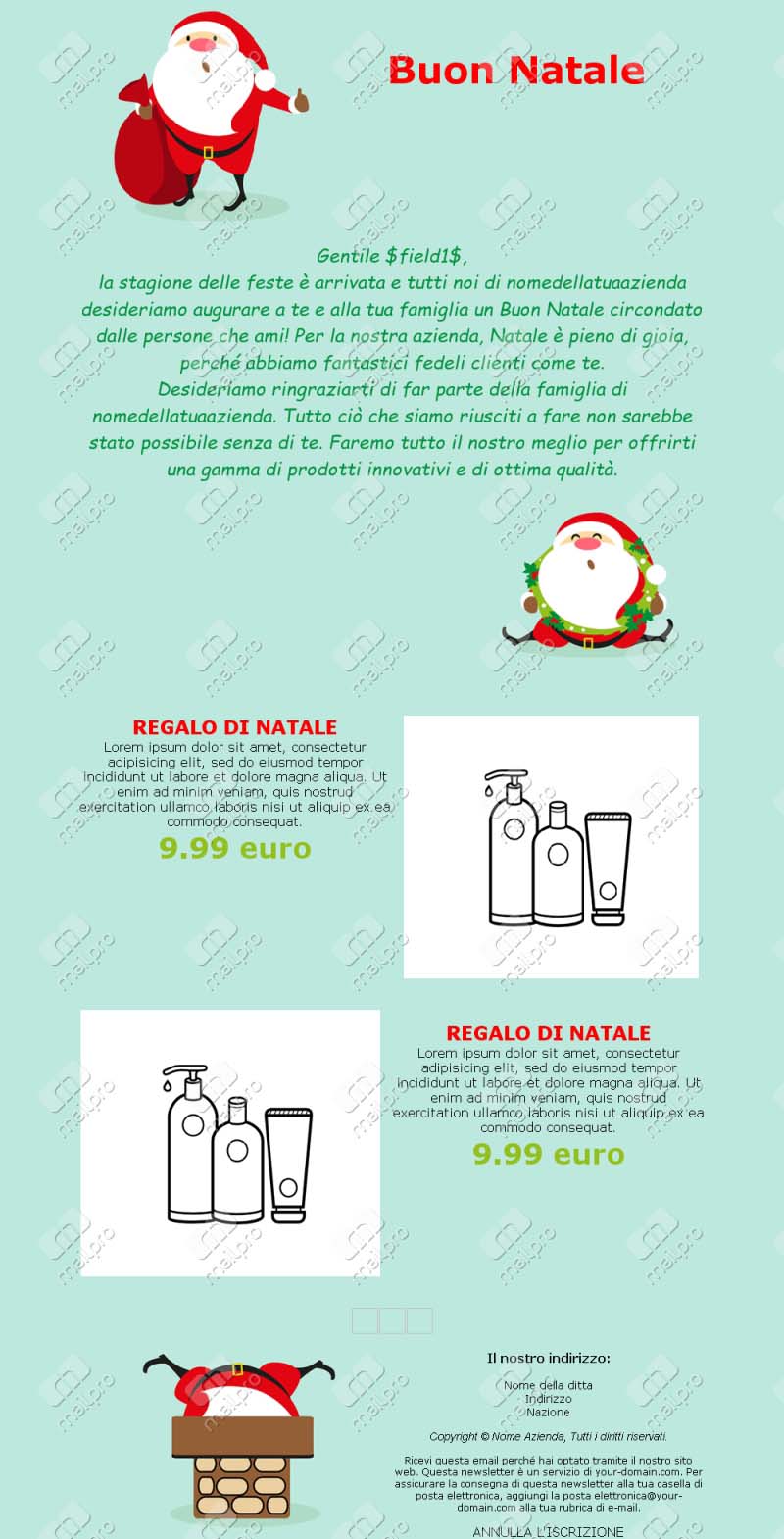 Modelli Email Natale