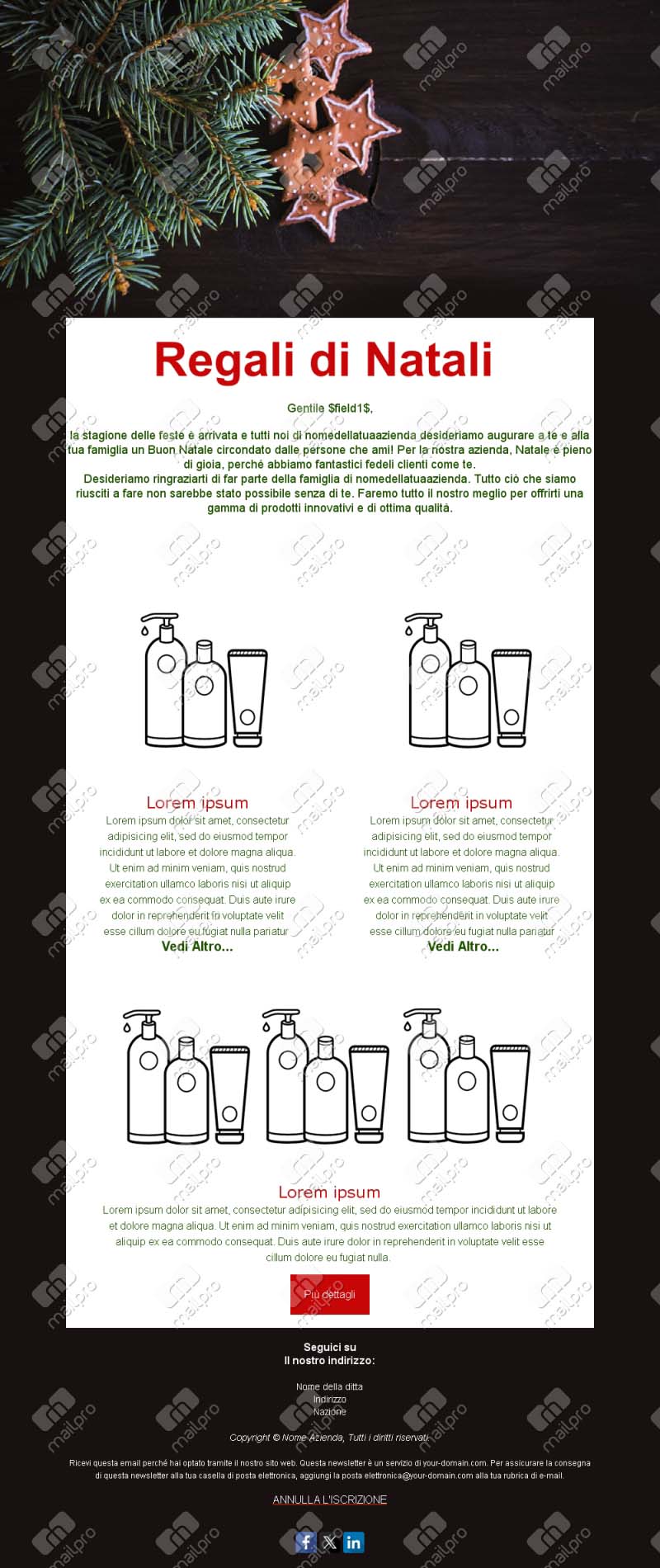 Email Natale Promozioni