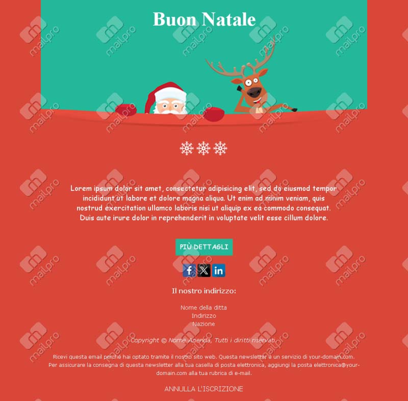 Email Natale Aziendale