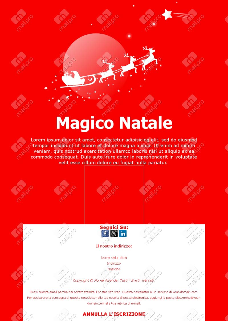 Email di Natale Perfetto