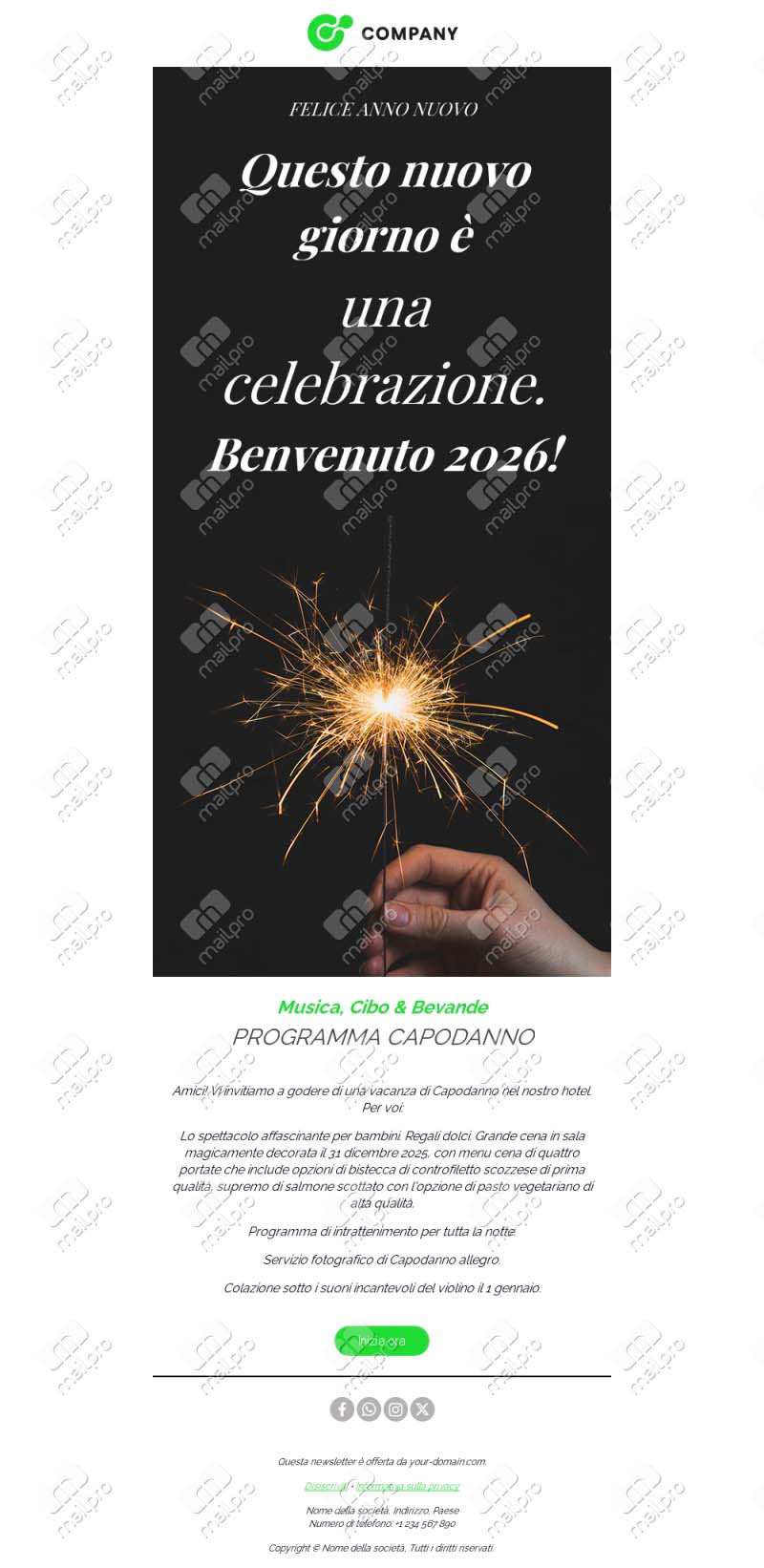 Auguri Corporate Email