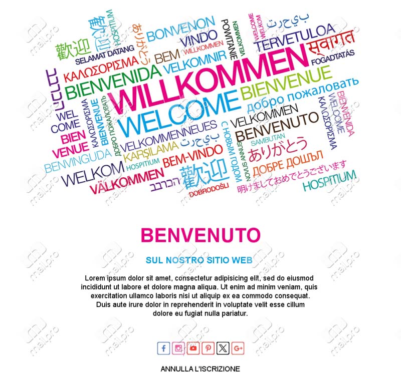 Serie Benvenuto Emails