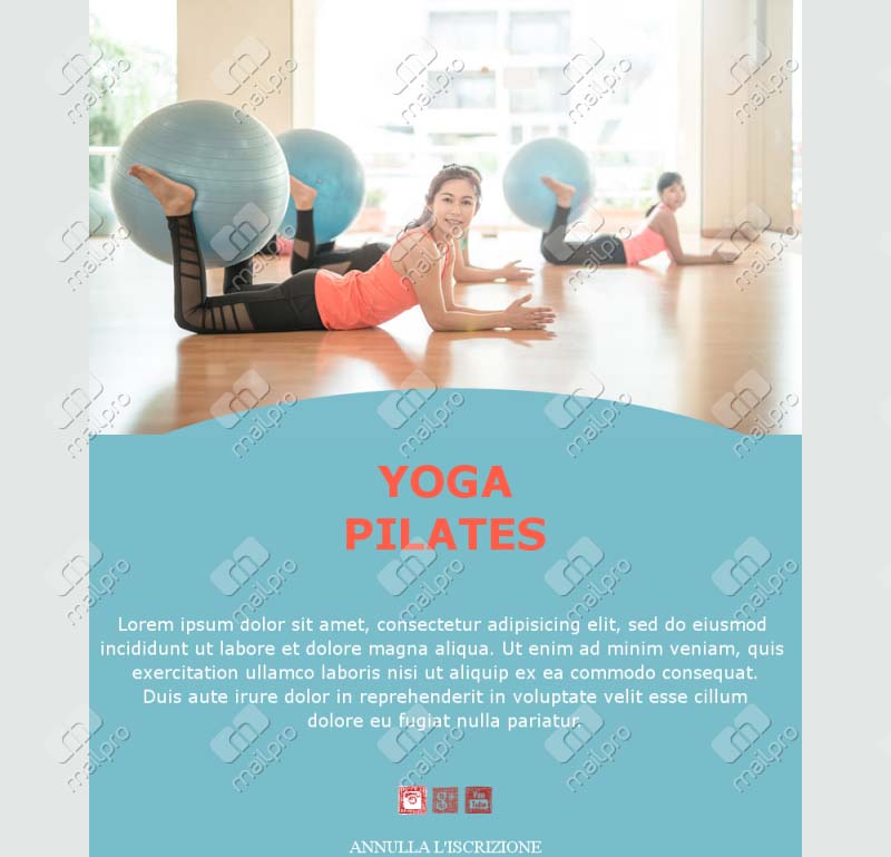 Template Email Yoga Intermedio