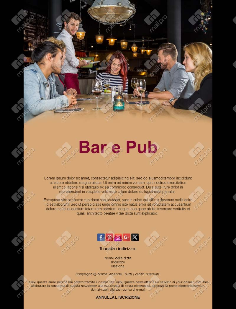 Template Email Birra Amici