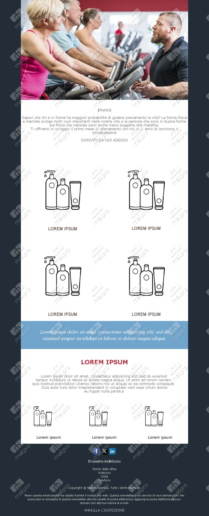 Template Email Tendenze Bellezza	