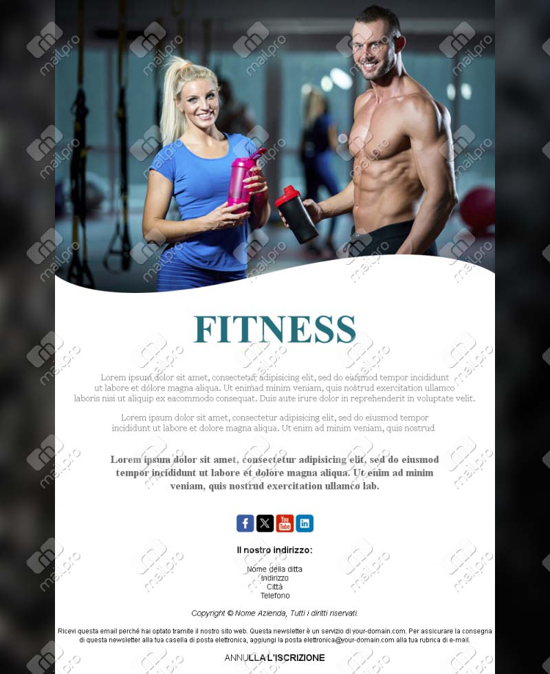 Template Email Fitness Program