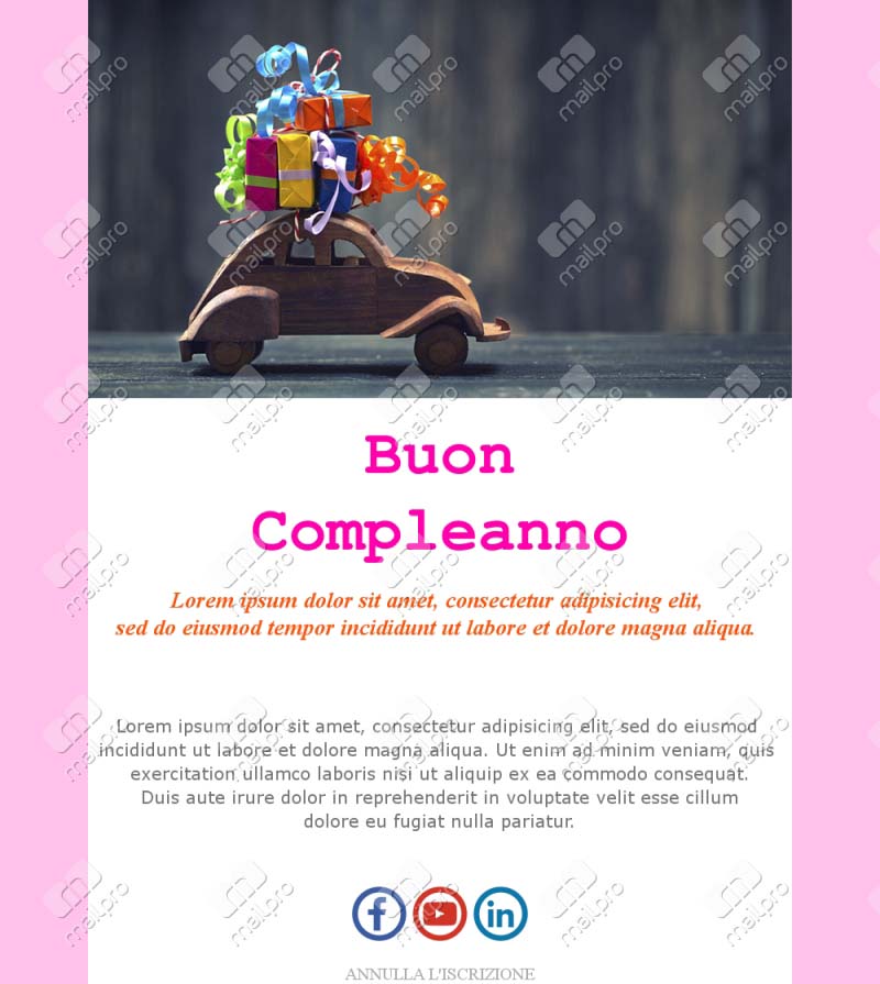 Dì “Buon Compleanno”