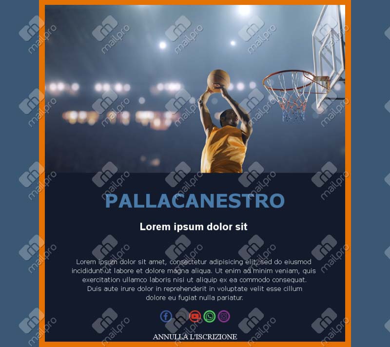 Template Email Basketball Energy