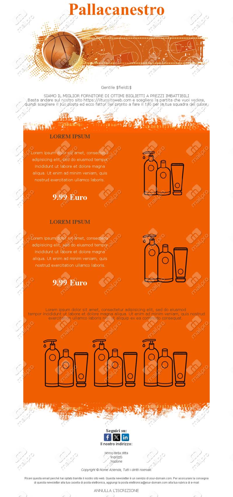 Template Email Basketball Highlights