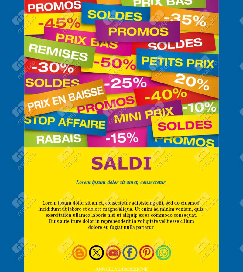 Modelli Email Vendite