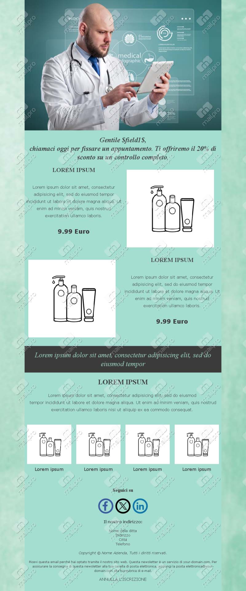 Template Email Spa Nature