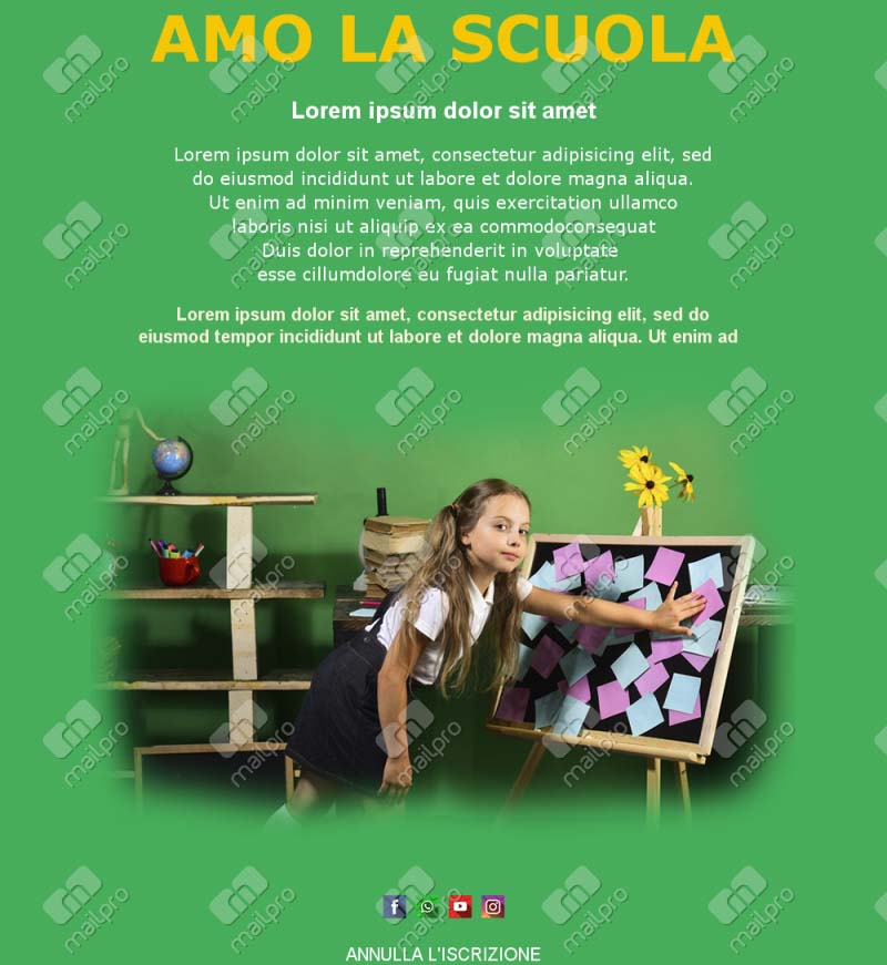 Template Email Calendario Accademico	