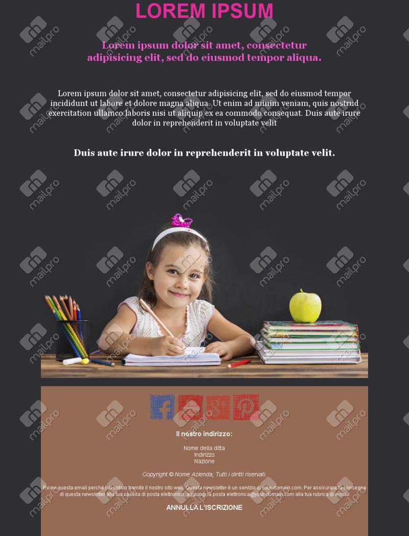 Template Email Notizie Accademiche	