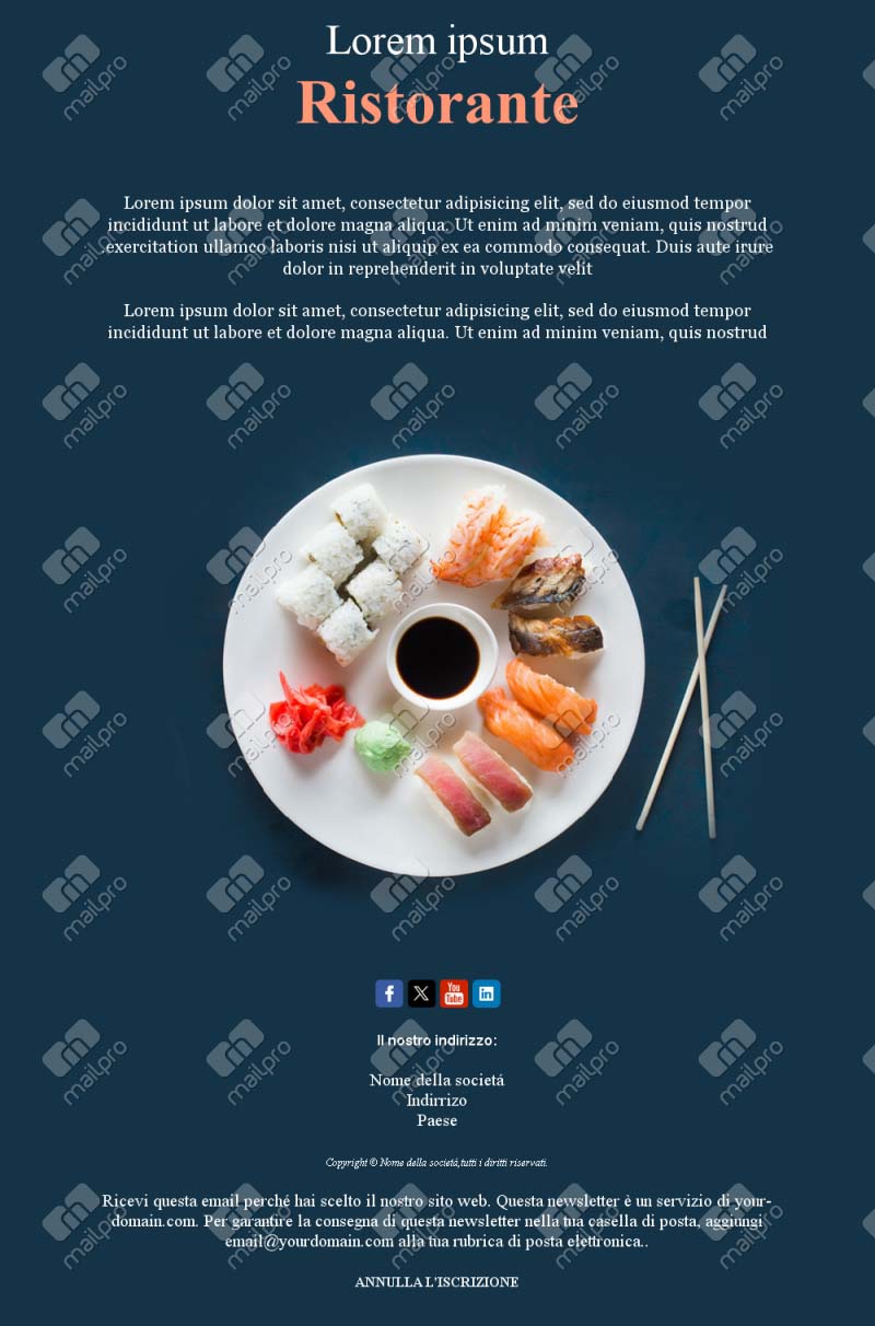 Email Tavoli Prenotati